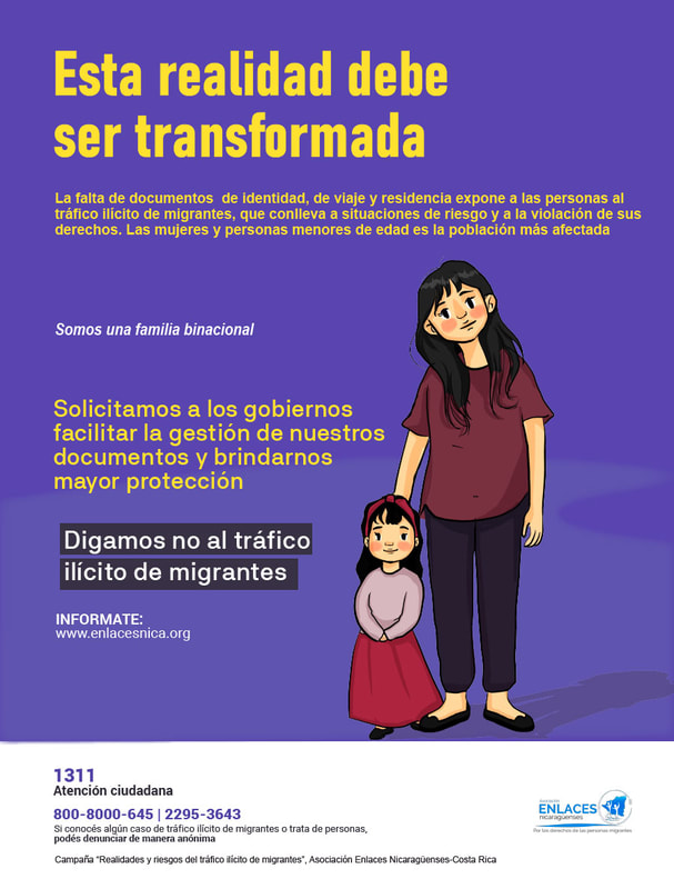 No al Trafico Ilicito | Madre e Hija Migrante