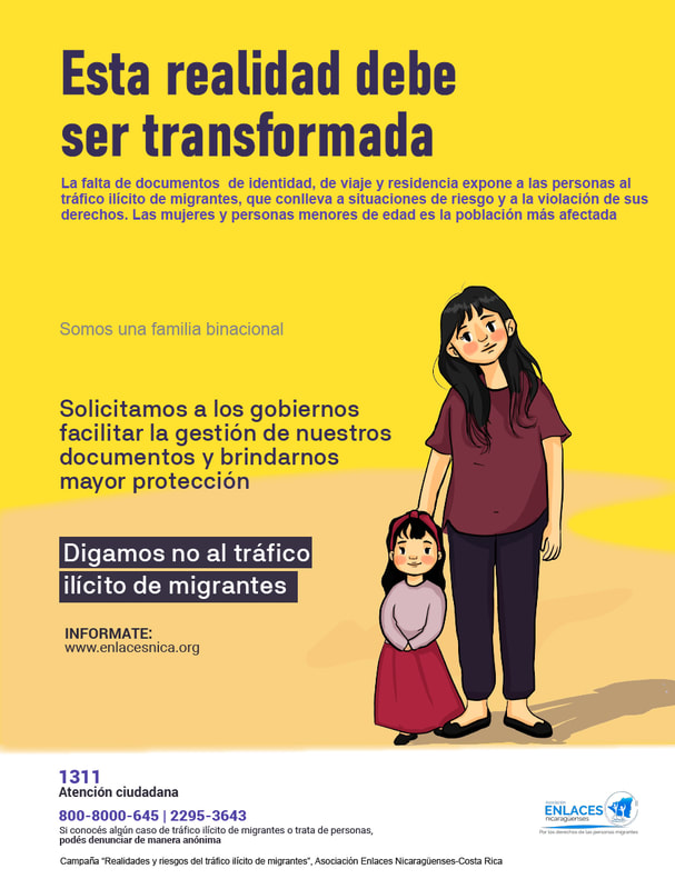 No al Trafico Ilicito | Madre e Hija Migrante